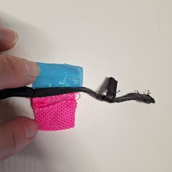 1996 Fanny Pack Pouch Ocean Friends Barbie Vintage 90s Neon Pink Blue - Picture 5 of 6